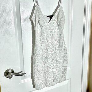 lingerie lace patterned dress